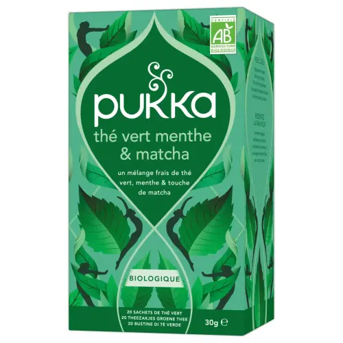 20 Sachets de thé vert - Menthe matcha - Pukka