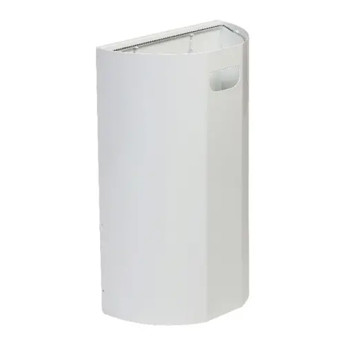 Collecteur mural demi-lune - 40L - Blanc