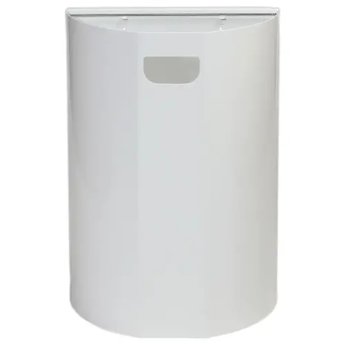 Collecteur mural demi-lune - 20L - Blanc