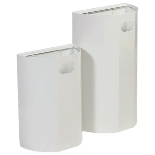 Collecteur mural demi-lune - 20L - Blanc