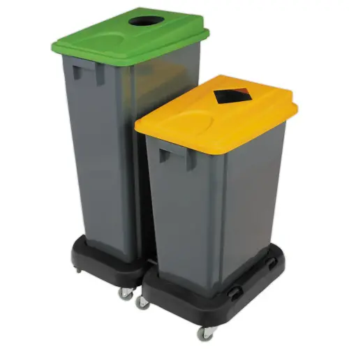 Chariot pour collecteurs "recyclage" 60L et 80L - 4 roues