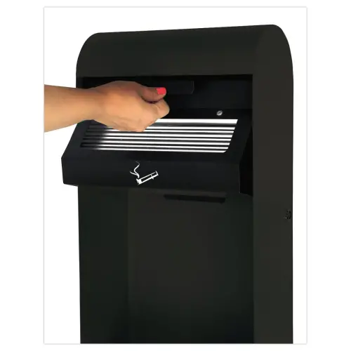 Cendrier mural avec corbeille - Anthracite - PROBBAX