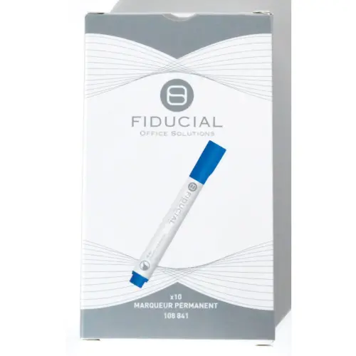 Marqueur permanent - Pointe ogive - Bleu - FIDUCIAL