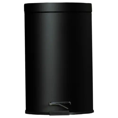 Collecteur &agrave; p&eacute;dale avec bac int&eacute;rieur en plastique.- 3L - Noir 
