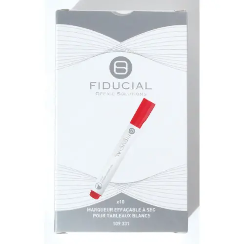 Marqueur pour tableaux blancs - Pointe ogive - Rouge - FIDUCIAL