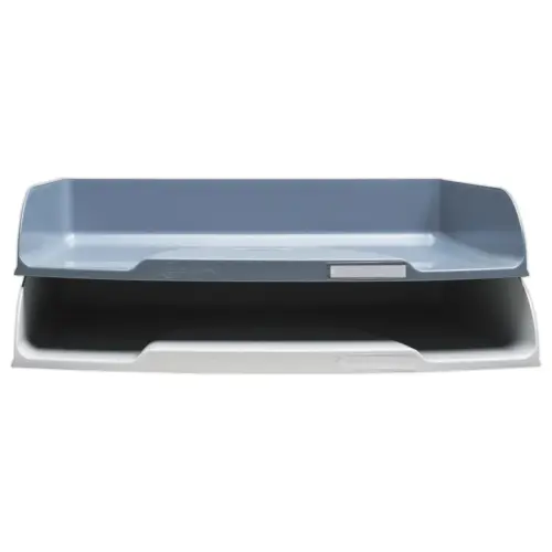 Corbeille à courrier horizontale Autentik - Bleu gris - EXACOMPTA