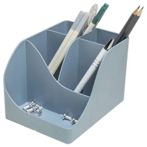 Pot &agrave; crayons Autentik - Bleu gris - EXACOMPTA 