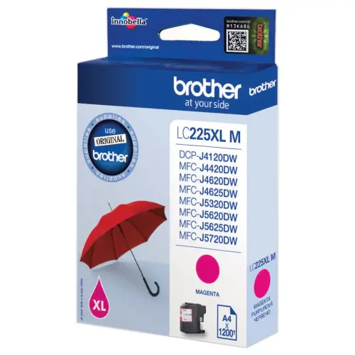 Cartouche BROTHER LC225XLM magenta