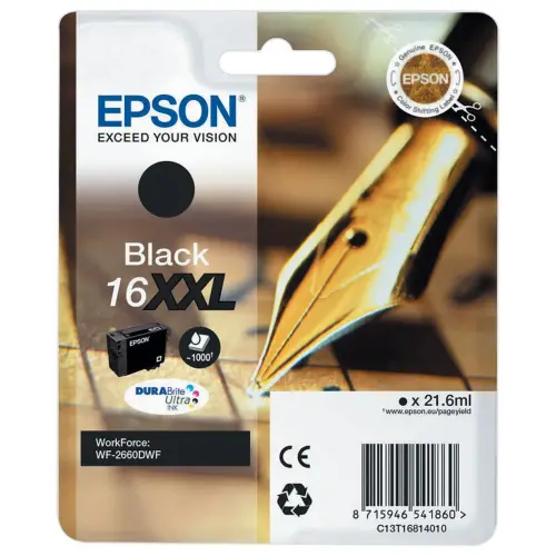 Cartouche Jet d'ence EPSON C13T16814010 noire