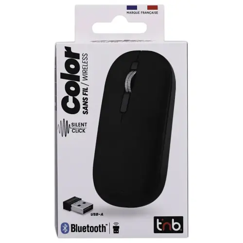 Souris sans fil Color - Noir - T'NB