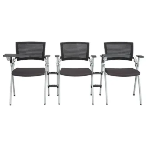 3 Les 3 chaises pliables et encastrables - Résille