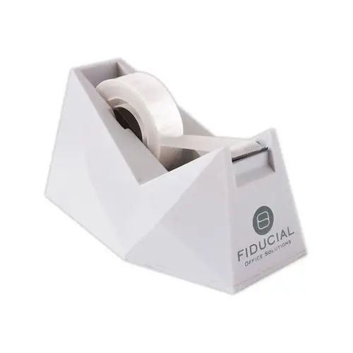 Dévidoir lesté pour rouleaux d'adhésif 33m x 19 mm - Blanc - FIDUCIAL