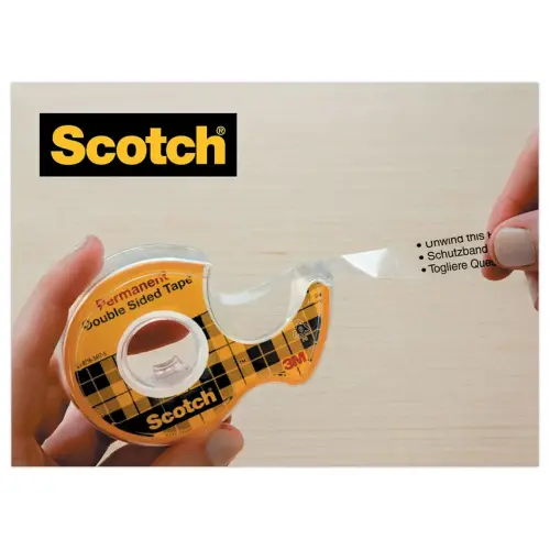 D&eacute;vidoir d'adh&eacute;sif double face - 6 m x 12 mm - SCOTCH 