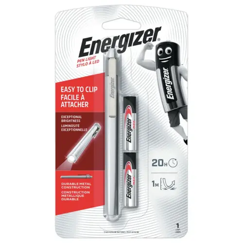 Torche METAL PEN LIGHT - Lampe de poche stylo - Etanchéité IPX4 - Energizer