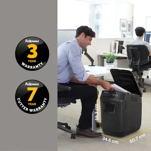 Destructeur AutoMax 200C - Coupe crois&eacute;e - Fellowes 