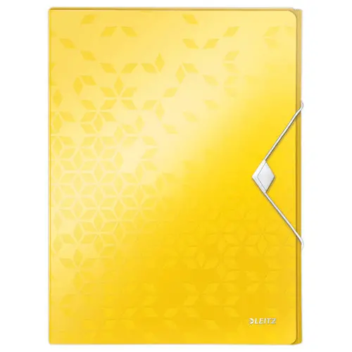 Boîte de classement plastique WOW - Jaune - LEITZ