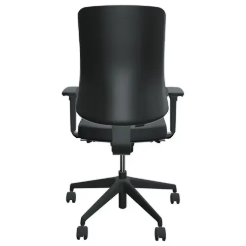 Si&egrave;ge synchrone ATILA ERGO tissu noir accotoirs 4D 