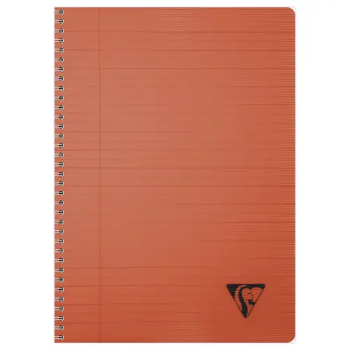 Cahier spirale - A4 - 180 pages - Lignes + marges - CLAIREFONTAINE
