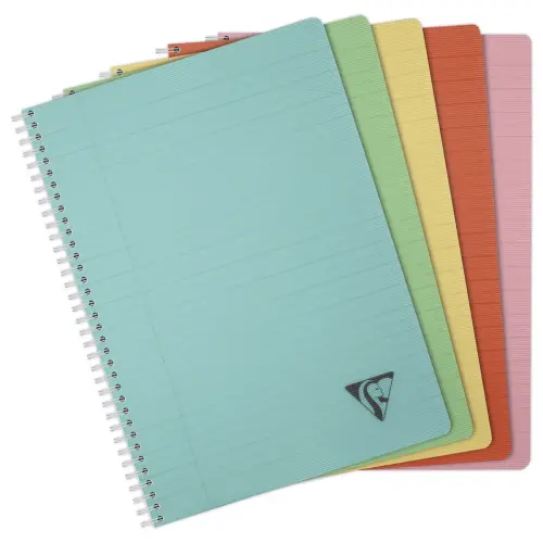 Cahier spirales - A4 - 180 pages - Réglure Seyès - CLAIREFONTAINE