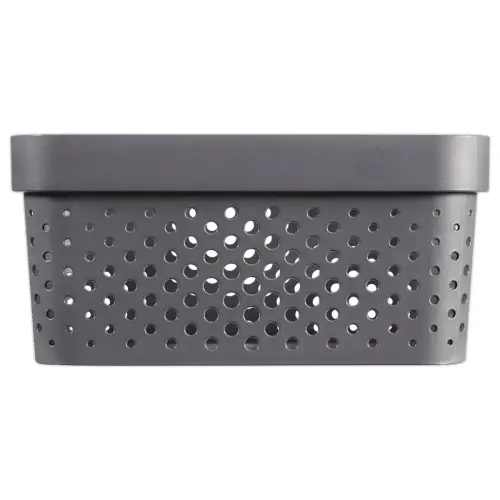 Panier de rangement Pixel 1.5L gris clair SUNDIS