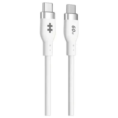 C&acirc;ble USB-C 60W 1,5M - Blanc - HYPERTEC 