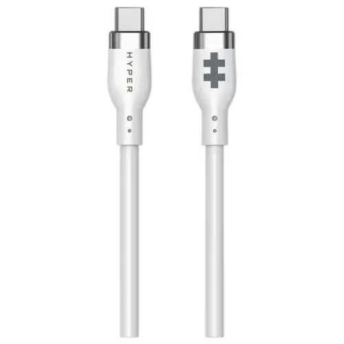 C&acirc;ble USB-C 60W 1,5M - Blanc - HYPERTEC 