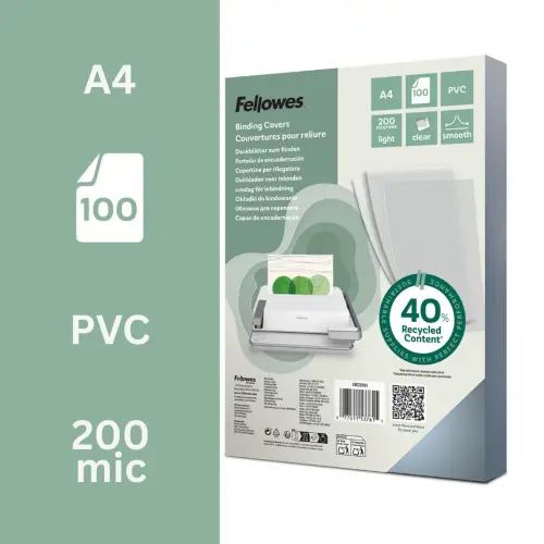 100 Couvertures PVC A4 200 µ