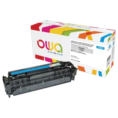 Toner éq. HP CF381A - Cyan - OWA