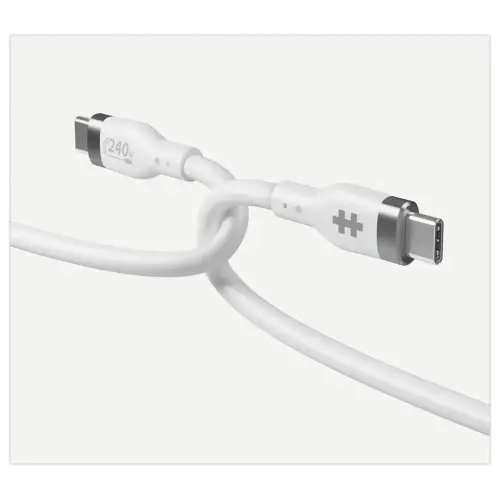 C&acirc;ble USB-C 240W 1M - Blanc - HYPERTEC 
