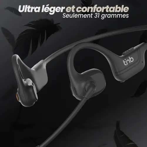 Micro Casque Bluetooth - Air Conduction et Réduction de Bruit - T'NB