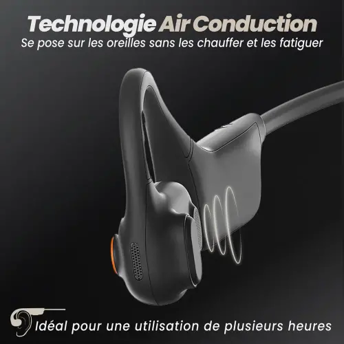 Micro Casque Bluetooth - Air Conduction et Réduction de Bruit - T'NB