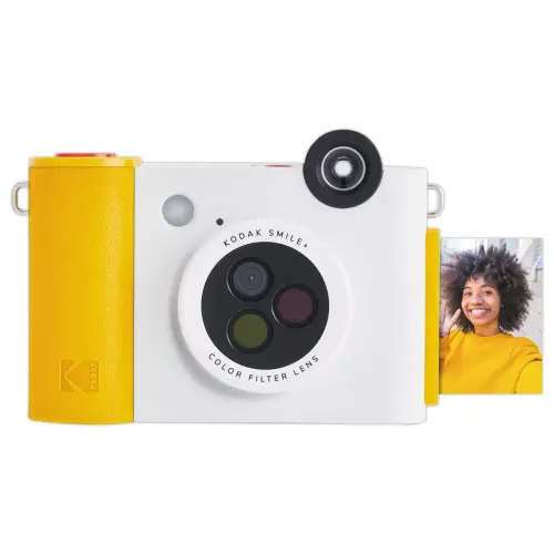 Appareil Photo Instantan&eacute; Kodaksmile+ Blanc avec Stabilisateur - KODAK 