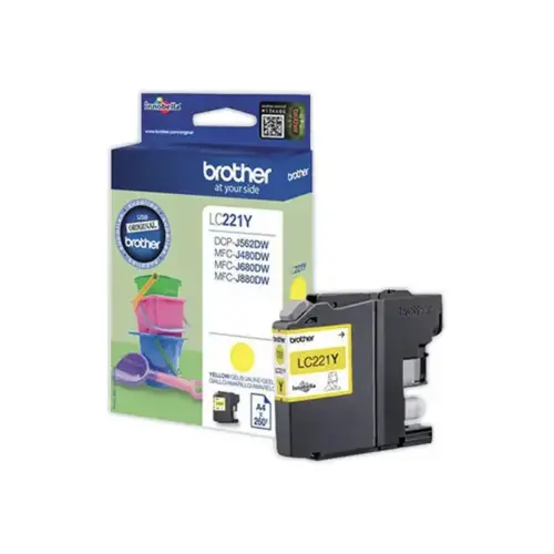 Cartouche BROTHER LC221Y jaune