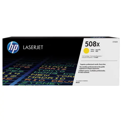 HP 508X CF362X toner jaune Grande capacité