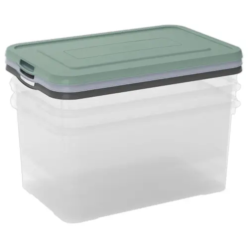 3 Lot de 3 Boîtes Handy 50L Robuste - CURVER