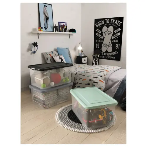 3 Lot de 3 Boîtes Handy 50L Robuste - CURVER