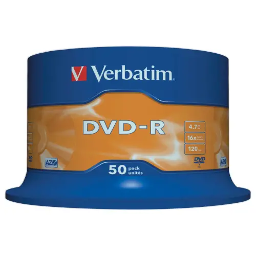 50 DVD-R VERBATIM SLIM 16X 4,7G 
