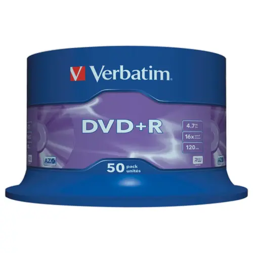 50 DVD+R VERBATIM SLIM 16X 4,7G