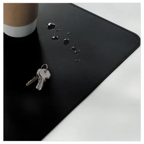 Tapis de Bureau 80x40cm - Multifonctions & Antidérapant - Noir - LEITZ