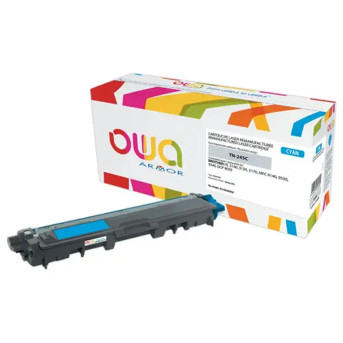 Toner éq. BROTHER TN-245C, BROTHER TN-246C - Haute capacité - Cyan - OWA