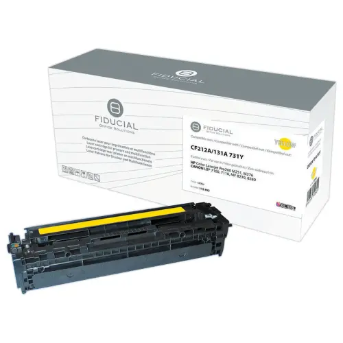 Toner remanufactur&eacute; &eacute;q. CANON 731Y, HP CF212A - Jaune 