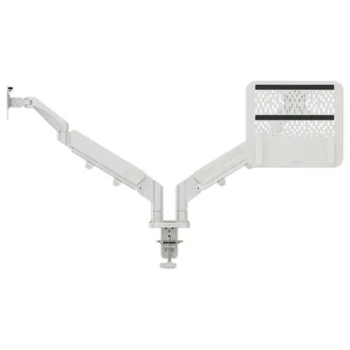 Double Bras Ecran Pivotant & Inclinable avec support PC - LEITZ 