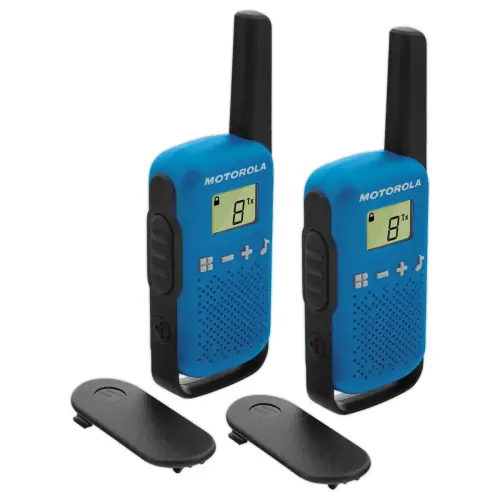 2 Talki-Walki - Simple d'utilisation - Bleu - MOTOROLA