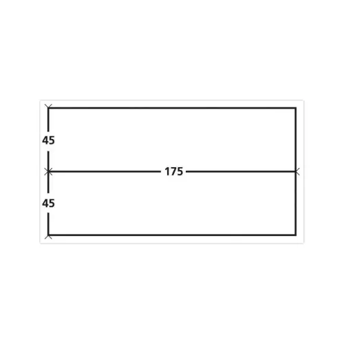 1000 Étiquettes d'affranchissement 2 étiquettes par planche 175x45mm