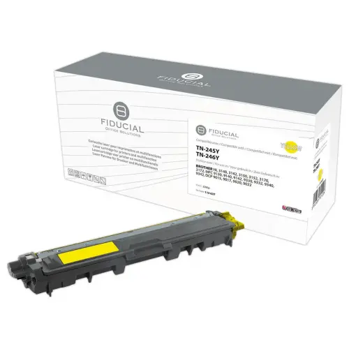 Toner remanufactur&eacute; &eacute;q. BROTHER TN-245Y, BROTHER TN-246Y - Haute capacit&eacute; - Jaune 