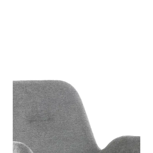 2 Fauteuil Chin&eacute; Gris avec Dossier Hautc- Pieds Pyramidal M - GENERIQUE 