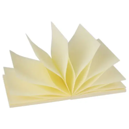 Bloc z-notes adhésives 75 x 75 mm 100 feuilles jaune