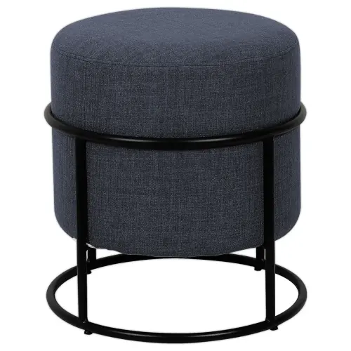 Pouf empilable bleu 