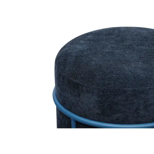 Pouf empilable bleu 