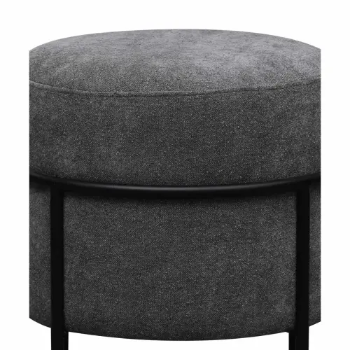 Pouf empilable gris